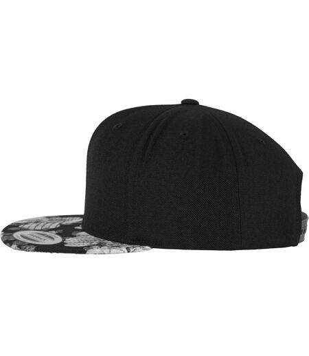 Casquette Motif/style Roses Noir Gris Flexfit