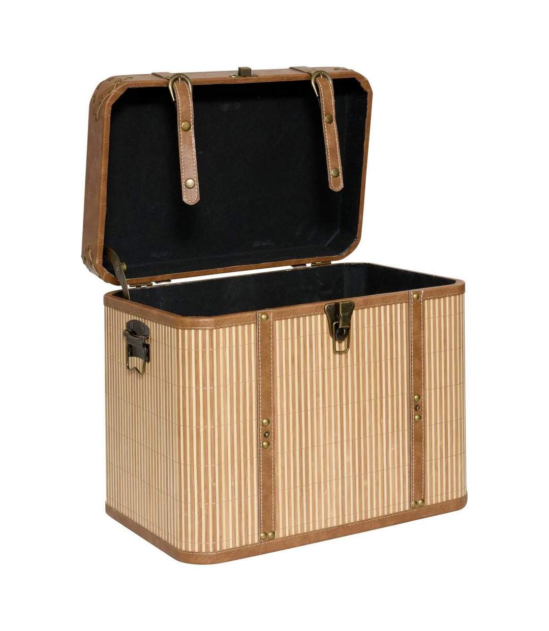 Lot de 3 Malles de Rangement Sylia 56cm Naturel-5