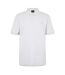 Mens Interlock Short-sleeved Polo Shirt Light Grey Pastel Grey Boss-1
