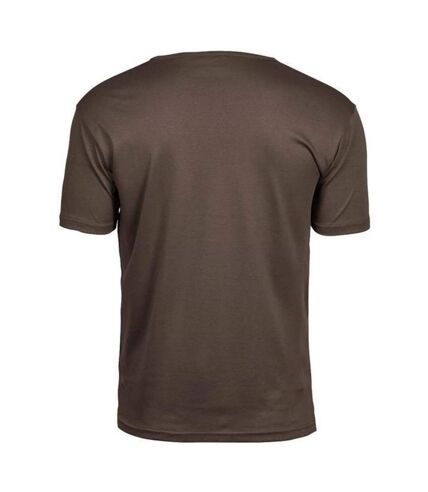 Mens interlock t-shirt chocolate brown Tee Jays