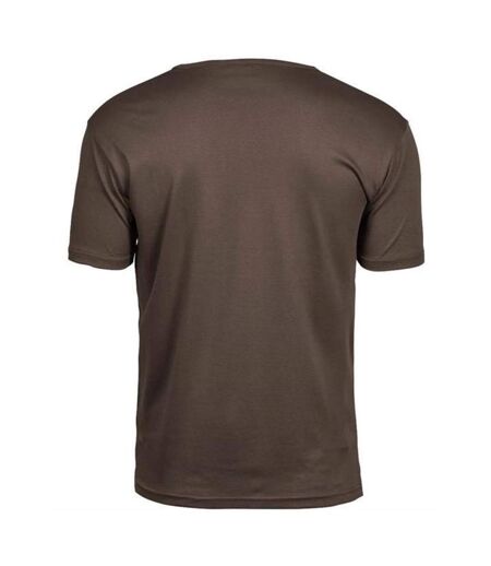 Mens interlock t-shirt chocolate brown Tee Jays