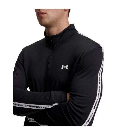 Haut Ample Manches Longues À Col Montant Tech Homme Noir Blanc Under Armour