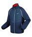 Mens steren ii softshell hybrid jacket moonlight denim/navy/danger red Regatta