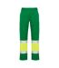 Pantalon Naos Homme Vert Jaune Fluo Roly Workwear-1