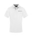 Mens Chest Logo Collared Polo Shirt White Aquascutum-1