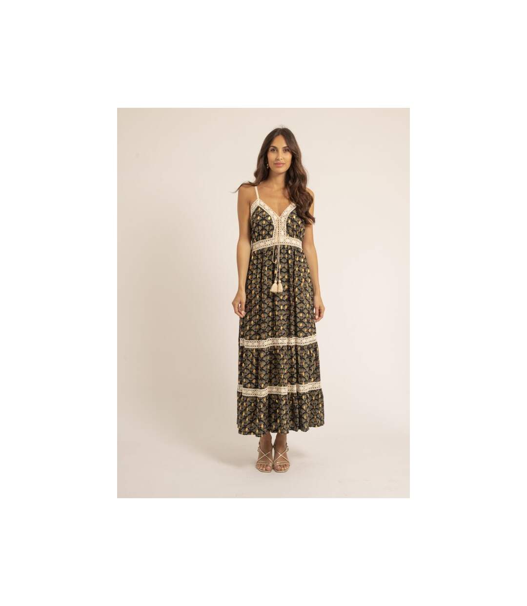 Robe longue motifs IPINA - Dona X Lisa-4