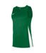Maillot Sans Manches Motif/style Panneau Contrasté Femme Vert Pin Blanc Nike-2