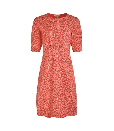 Womens/ladies Cassandra Jersey Swing Dress Crimson Weird Fish