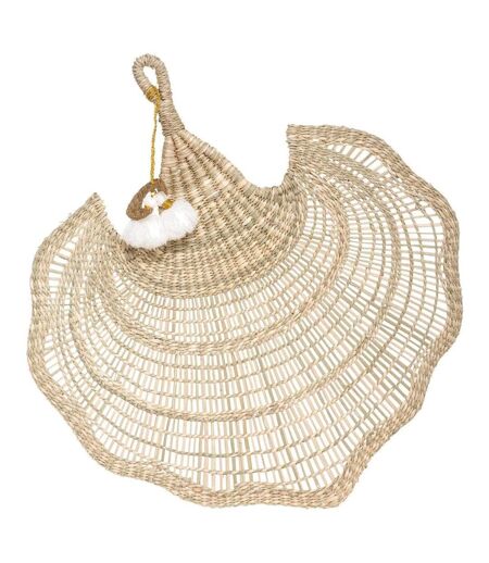 Décoration Murale Éventail Wonderfly 58cm Beige