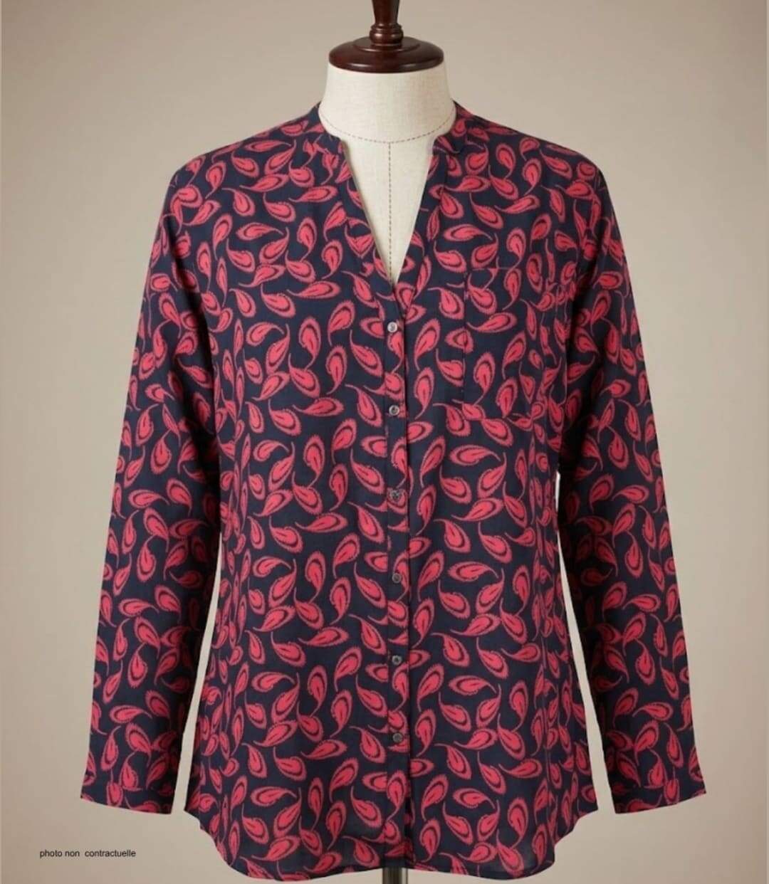 Chemisier en Viscose MAYFLOWER N3203 : Confort Fluide et Look Chic Assuré-3