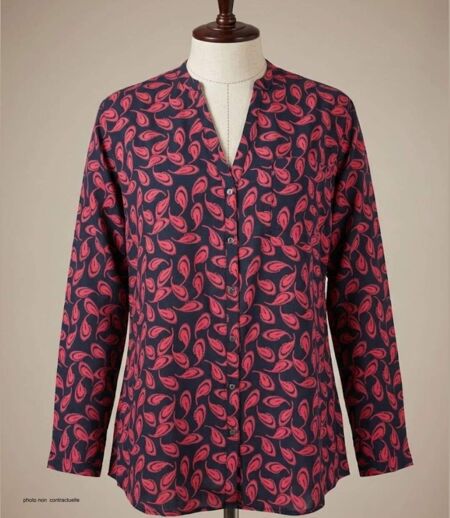 Chemisier en Viscose MAYFLOWER N3203 : Confort Fluide et Look Chic Assuré