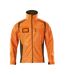Mens Accelerate Safe Soft Shell Jacket Hi Vis Orange Moss Green Mascot-1