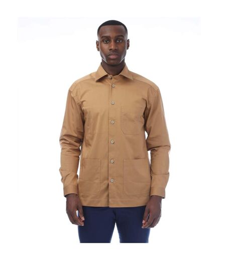 Mens p-cory multi pocket shirt beige Boss