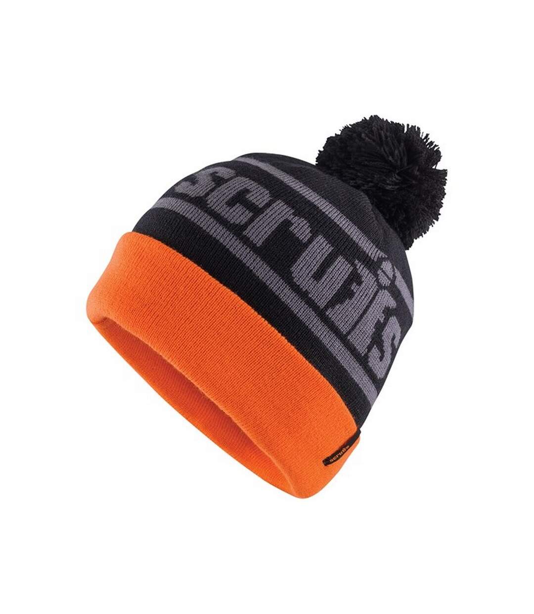 Bonnet trade homme noir / orange Scruffs