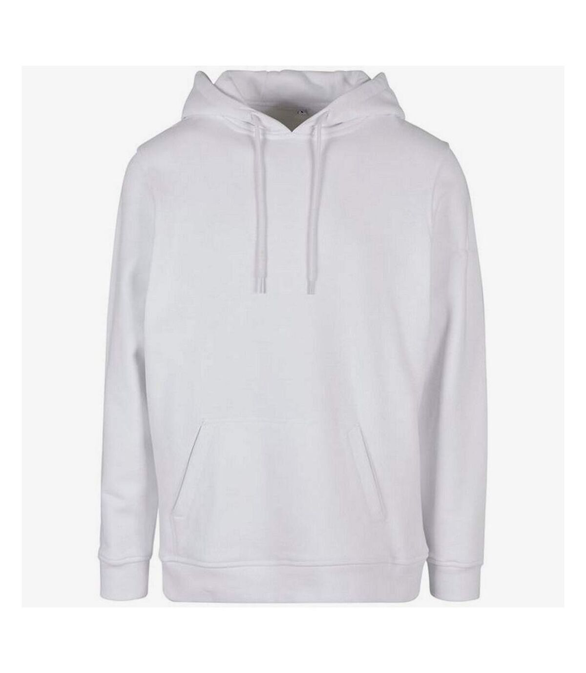 Build Your Brand Mens Ultra Heavy Regular Hoodie (White)