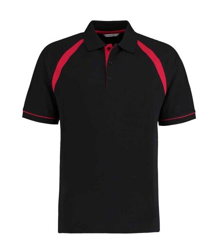Polo Oak Hill Homme Noir Rouge Vif Kustom Kit
