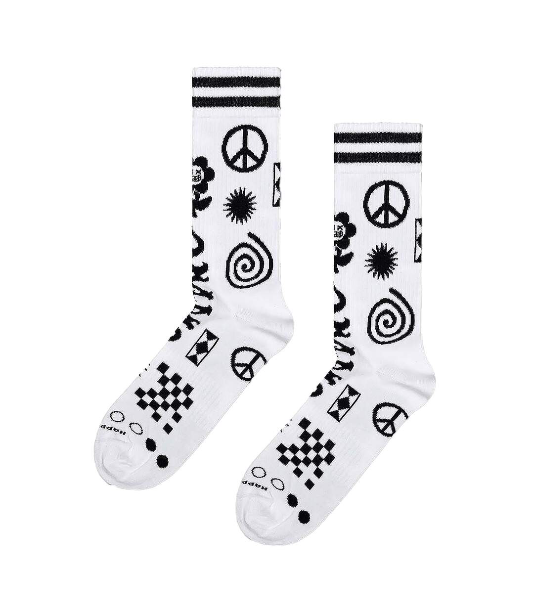 Patchwork Rave Breathable Ribbed Socks for Men and Women-3