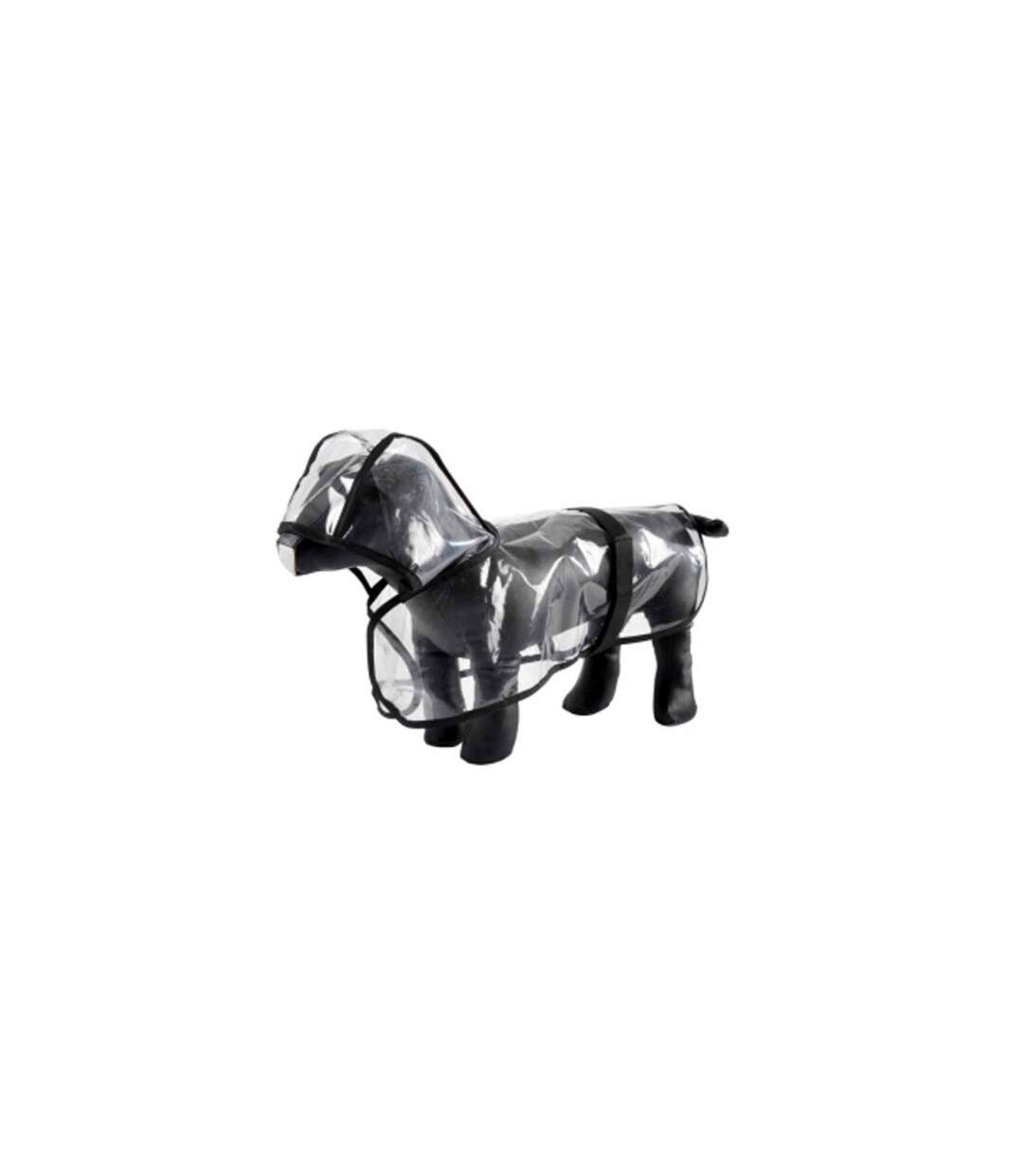 Imperméable pour Chien Transparent 50cm Noir-2