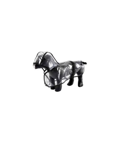 Imperméable pour Chien Transparent 50cm Noir