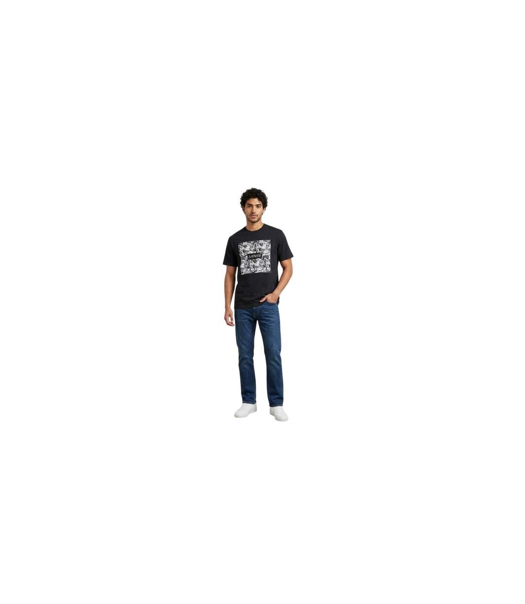 T-shirt Motif/style Bande Dessinée Homme Noir Levis-1