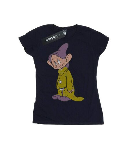Disney T-shirt coton classique Dopey Femmes/Dames (Bleu marine) - UTBI14894