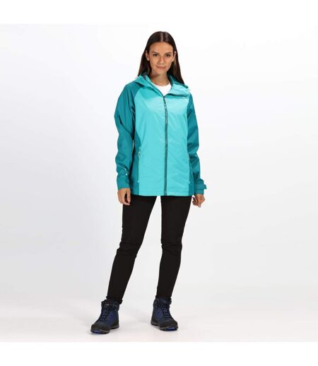 Regatta Womens/Ladies Atten Waterproof Shell Jacket (Atlantis/Deep Lake) - UTRG4984