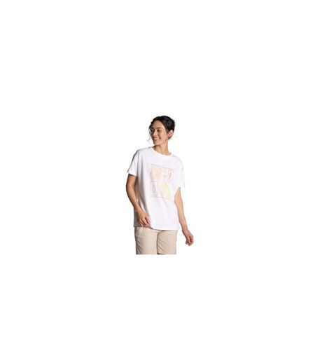 T-shirt Décontracté Manches Courtes Motif/style Imprimé Yago Femme Blanc Imprimé Craghoppers
