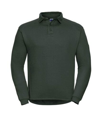 Russell Europe Mens Heavy Duty Collar Sweatshirt (Bottle Green) - UTRW3275