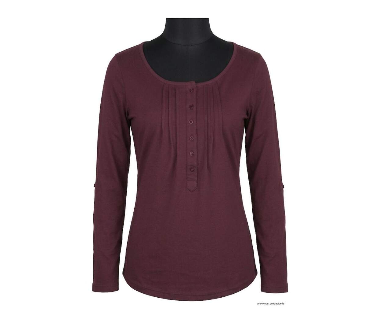 Tee-shirt MAYFLOWER NANNY1 à manches modulables : confort et style ajusté-3