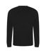 AWDis Mens Long Sleeve Tri-Blend T-Shirt (Solid Black)