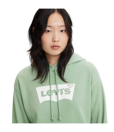 Sweat À Capuche Style Régulier Femme Vert Levis