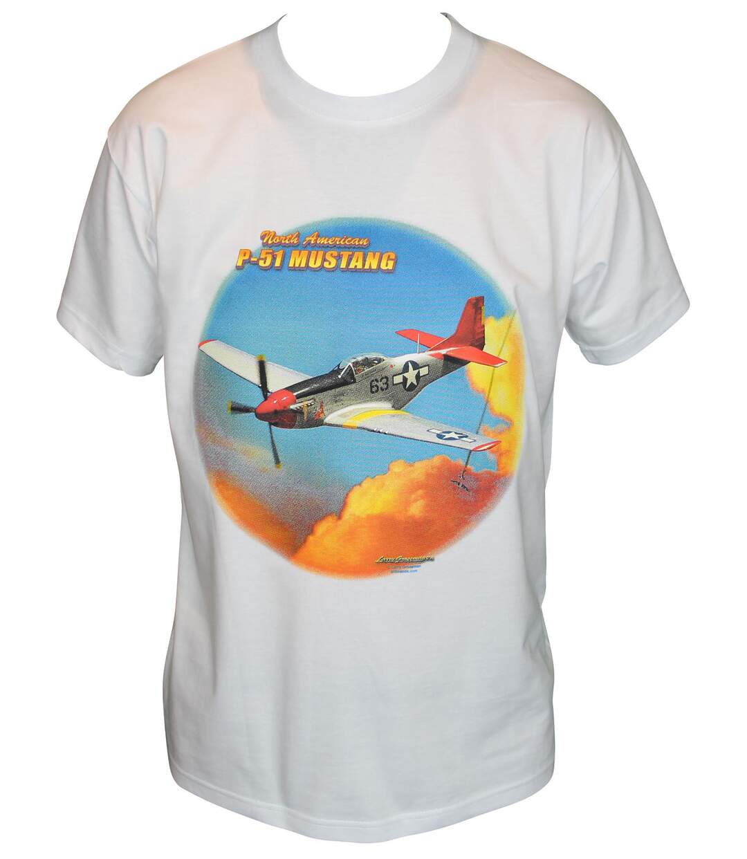 T-shirt homme manches courtes - Avion MUSTANG 11219 - blanc-2