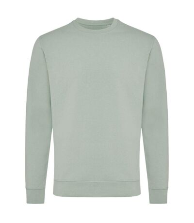 Unisex adult zion recycled cotton crew neck sweatshirt green iceberg Iqoniq