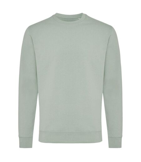 Unisex adult zion recycled cotton crew neck sweatshirt green iceberg Iqoniq