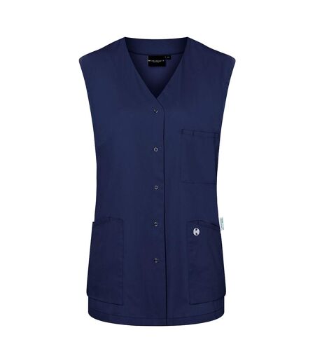 Womens/ladies Essential Sleeveless Work Tunic Navy Karlowsky