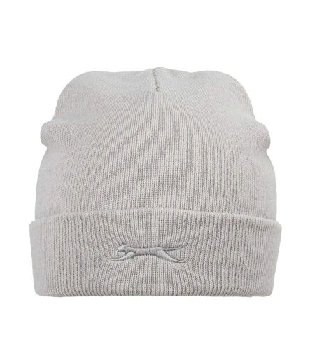 Bonnet Hiver Motif/style Côtelé Homme Gris Slazenger