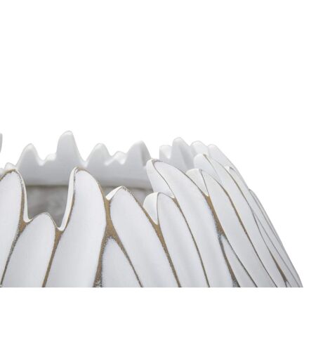Cache-Pot Design en Relief Honduras 40cm Blanc