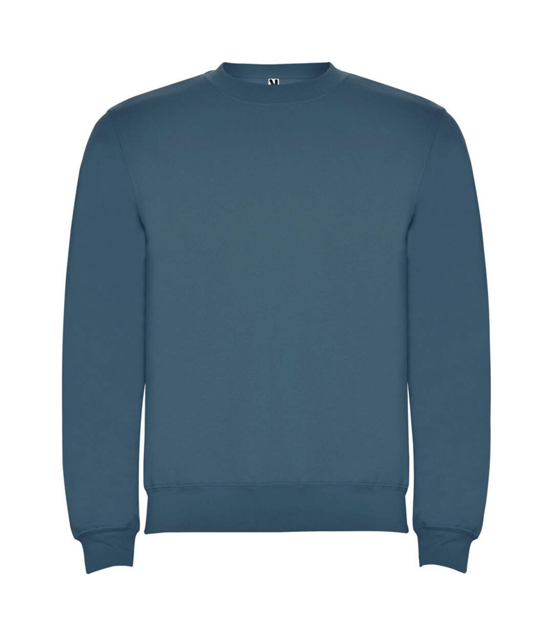 Unisex Adult Clasica Crew Neck Sweatshirt Storm Blue Roly-1