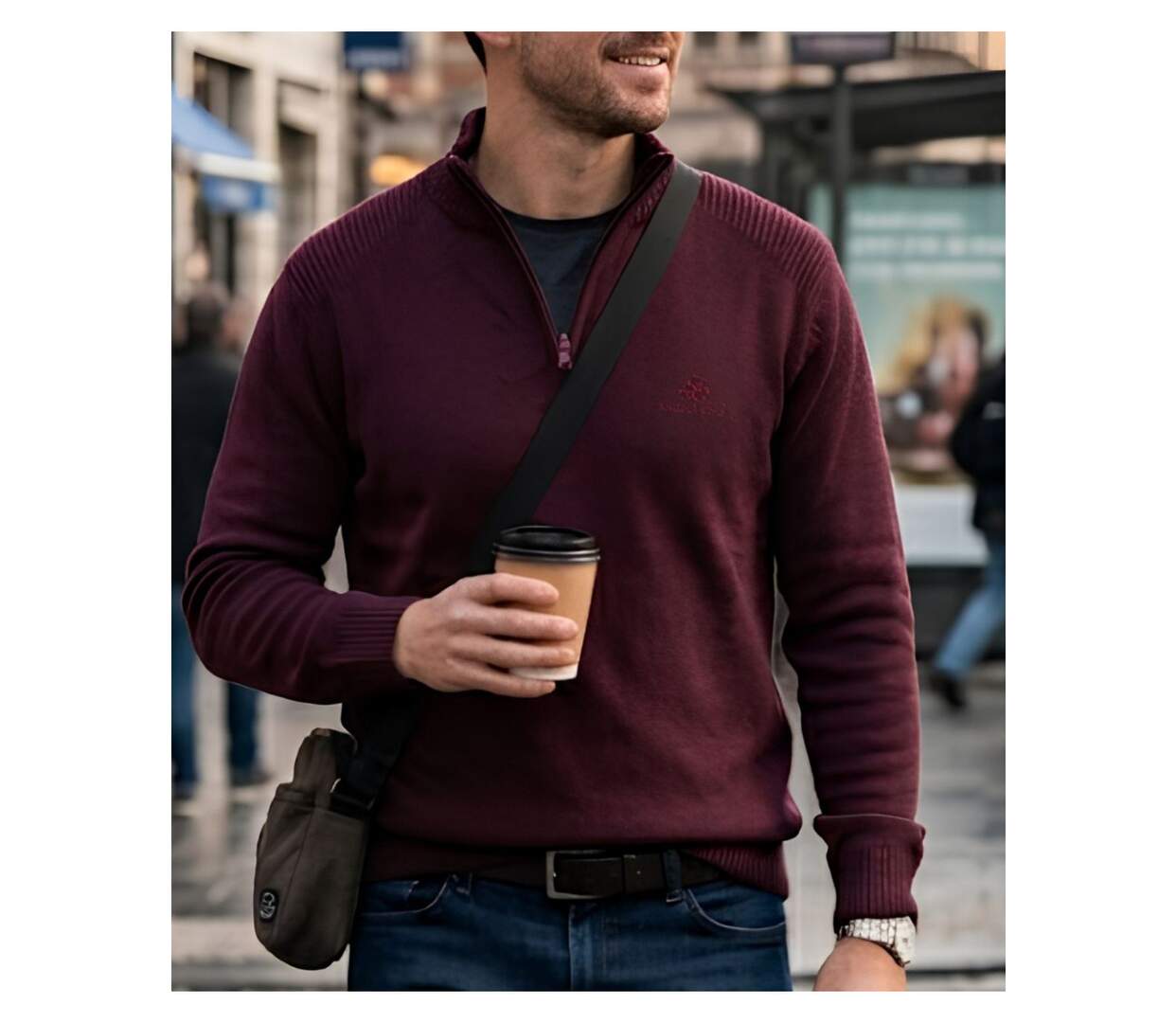Pull camionneur col montant zippé PLAYER3T-1