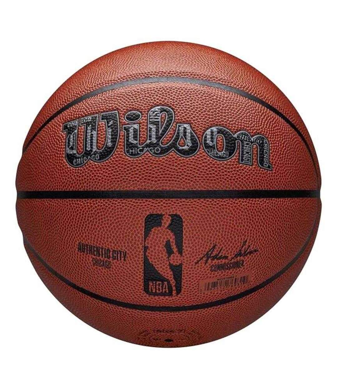 Ballon De Basket Motif/style Nba Chicago Bulls Taille 7 Marron Wilson-2