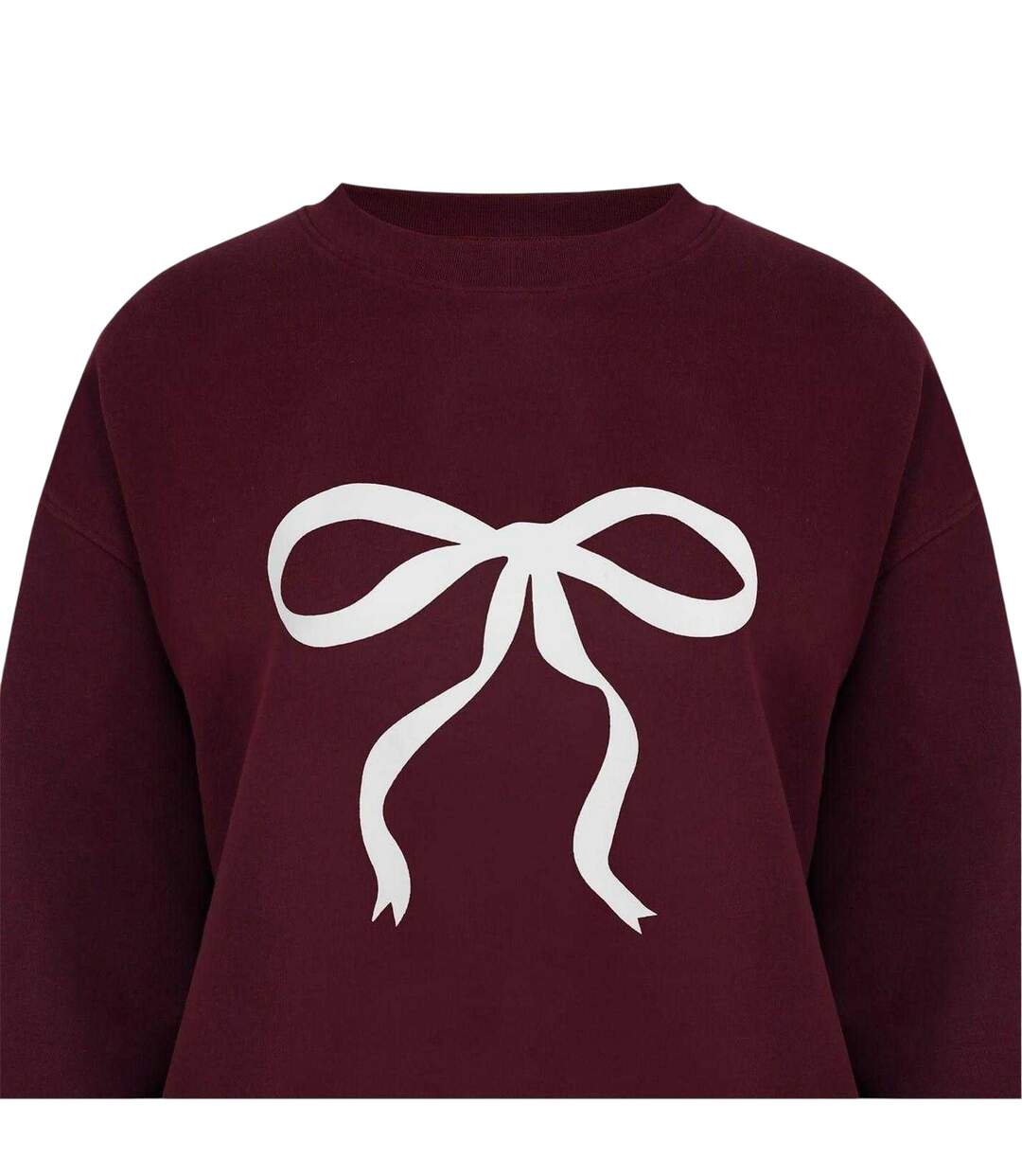 Sweat Motif/style Nœud Femme Bordeaux Miso-3