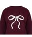 Sweat Motif/style Nœud Femme Bordeaux Miso-3