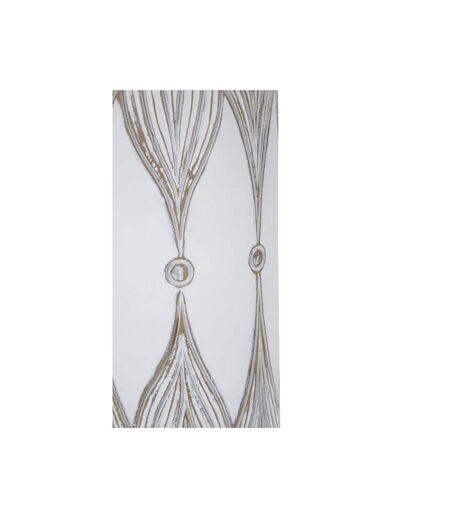 Vase Déco à Motifs Atene 60cm Blanc