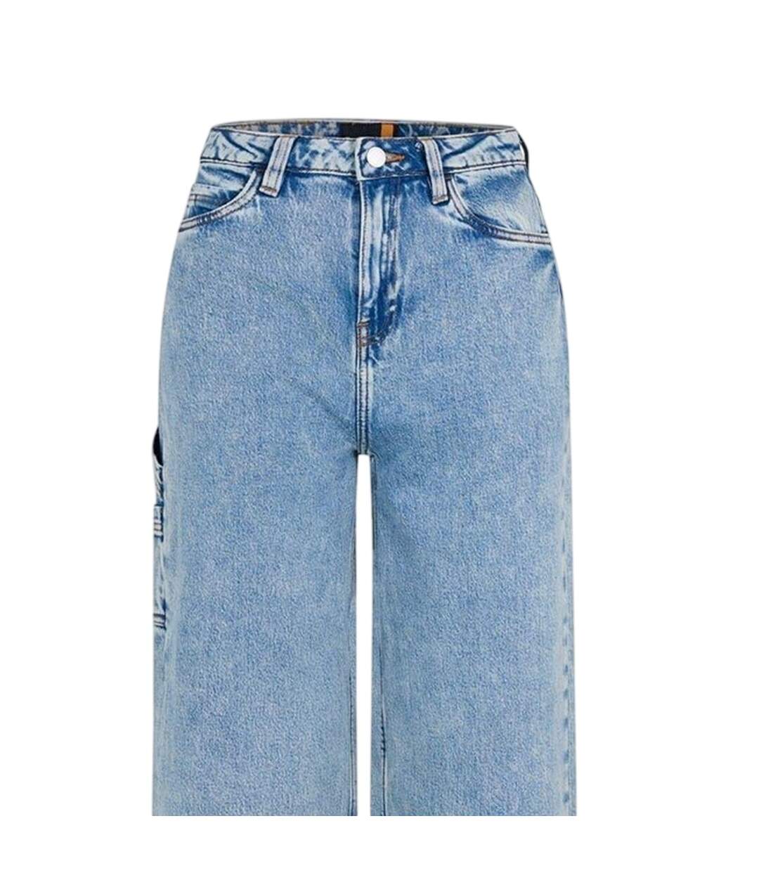 Jean Motif/style Charpentier Utility Femme Bleu Pâle Timberland-3
