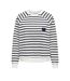Sweat blanc/marine femme only judy-1