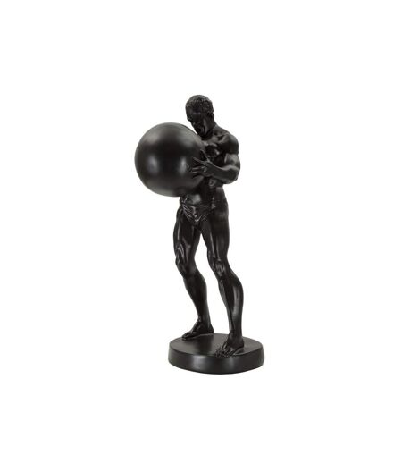 Statuette Homme Athlétique Atlas 43cm Noir