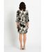 Robe droite courte fleurie fluide-2