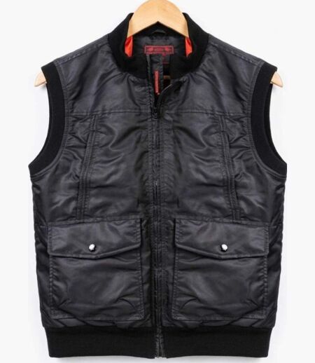 WINCHESTER DRIFTN — Gilet sans manches noir : chaleur bomber et tissu déperlant
