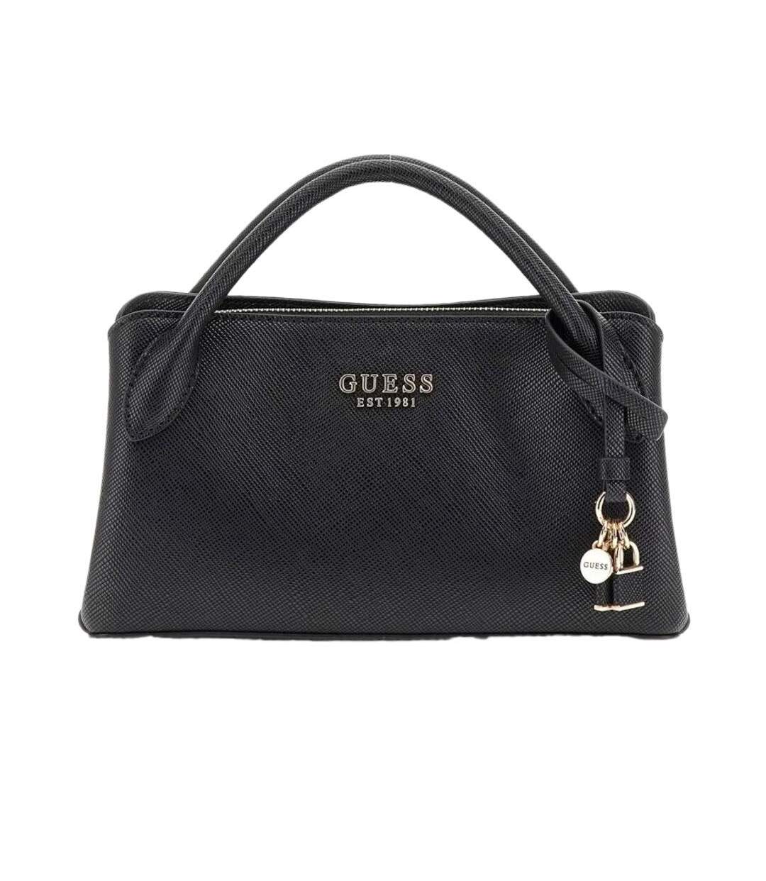 Sac à main noir femme guess fedana-1
