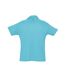 Polo Summer Homme Bleu Atoll SOLS-2